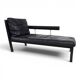 B&B Italia Baisity Leather Chaise Lounge / Daybed by Antonio Citterio, 1980