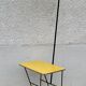 Vintage 1950s black and yellow table lamp.