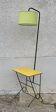 Vintage 1950s black and yellow table lamp.