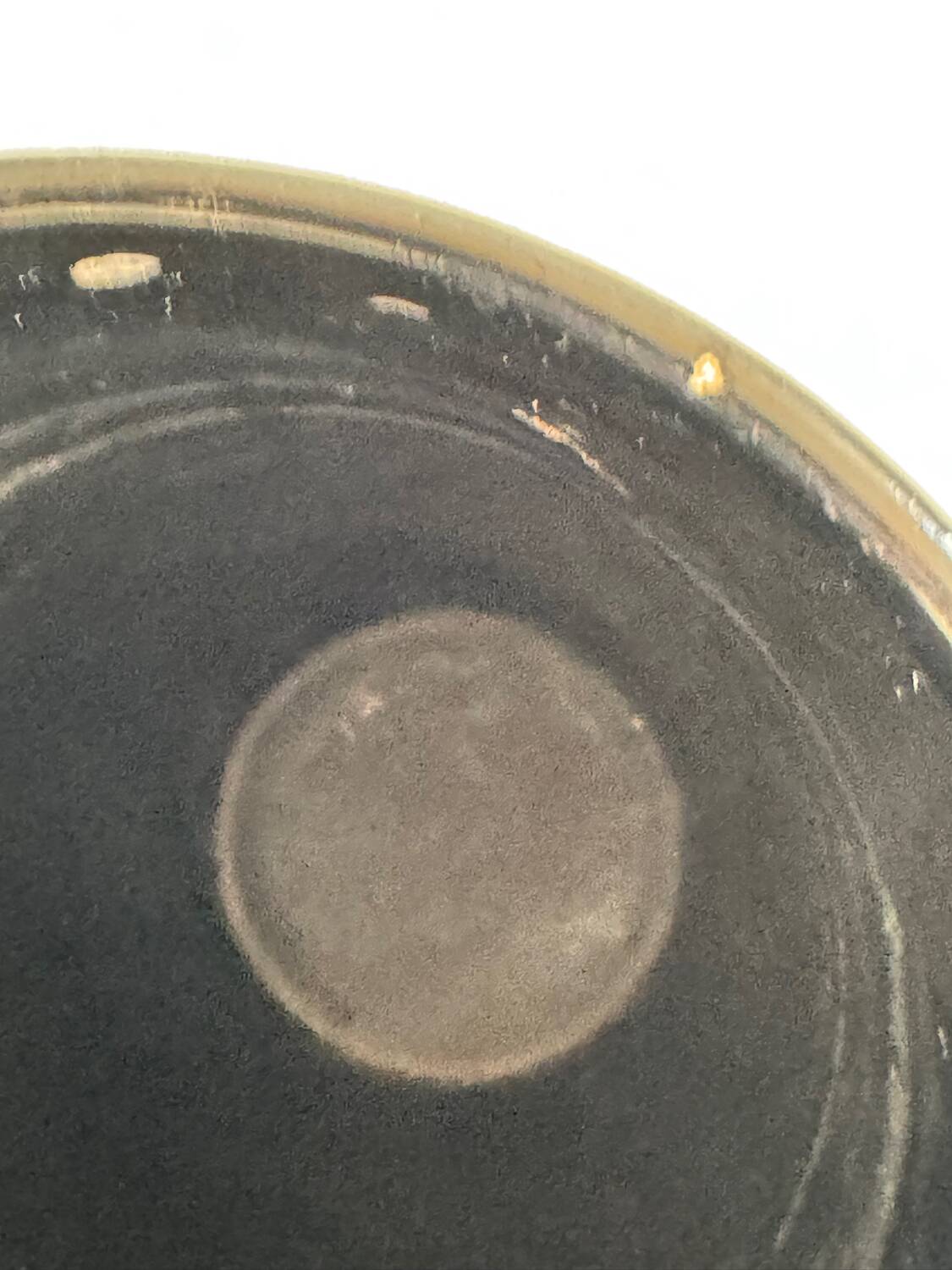 Vintage ceramic vase with abstract decor, Vallauris circa 1960