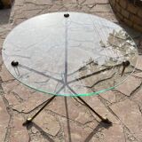 Table basse en laiton style  Maison Jansen France