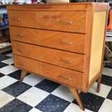 Commode année 60 pieds compas