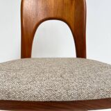 Set of 4 Niels Koefoed chairs cream, 1960s