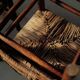 Handcrafted chairs in solid pine and woven straw – France, circa 1950