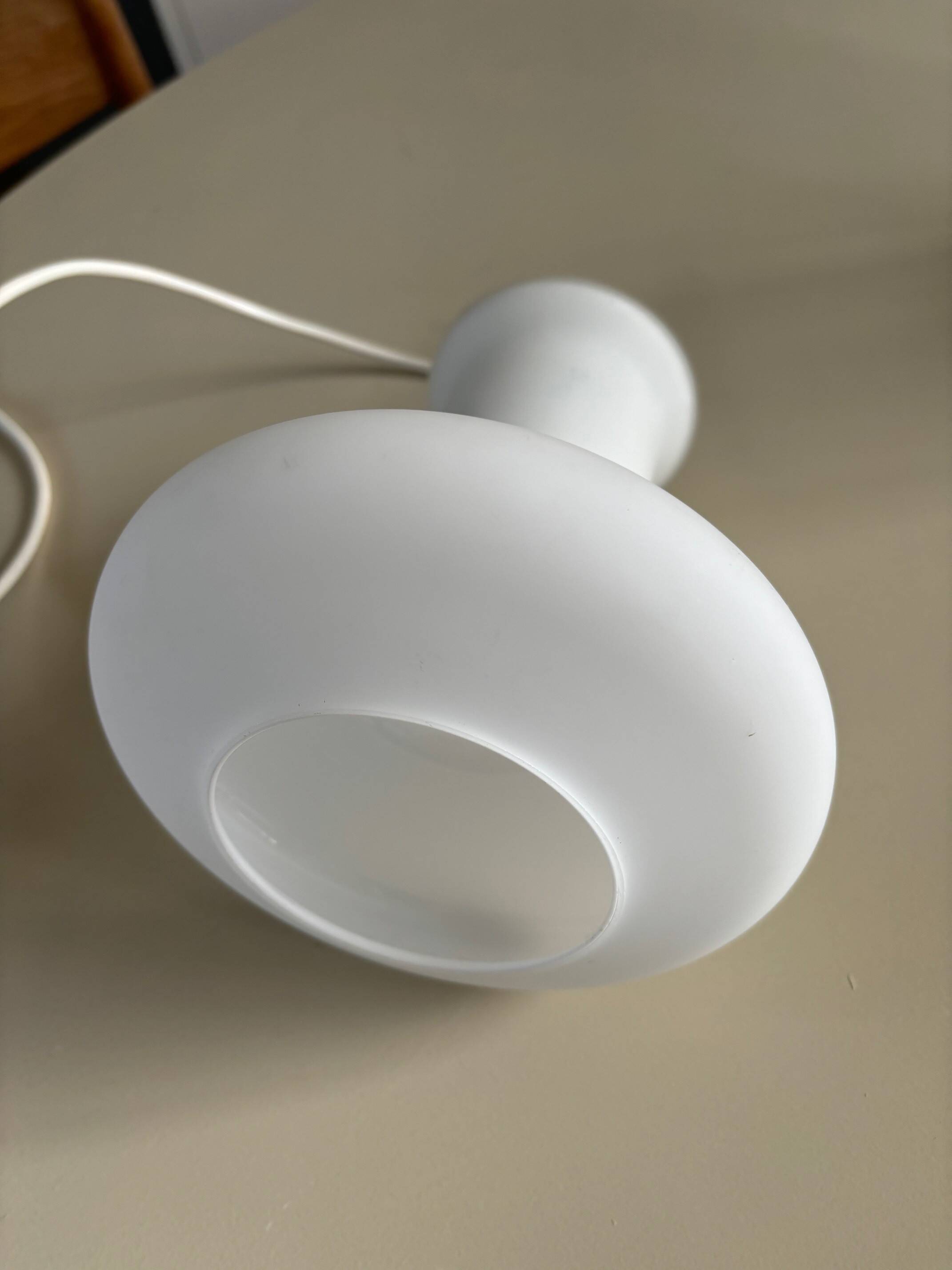 opaline pendant light - suede from the 70s