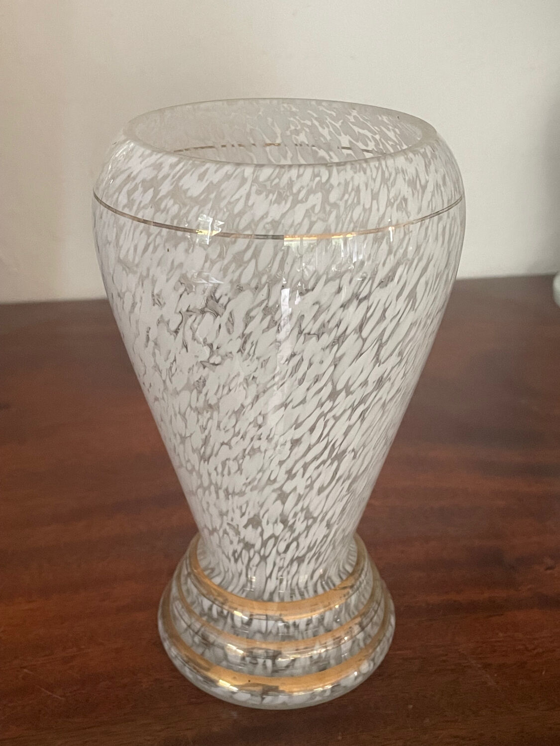 Vase in clichy glass art deco