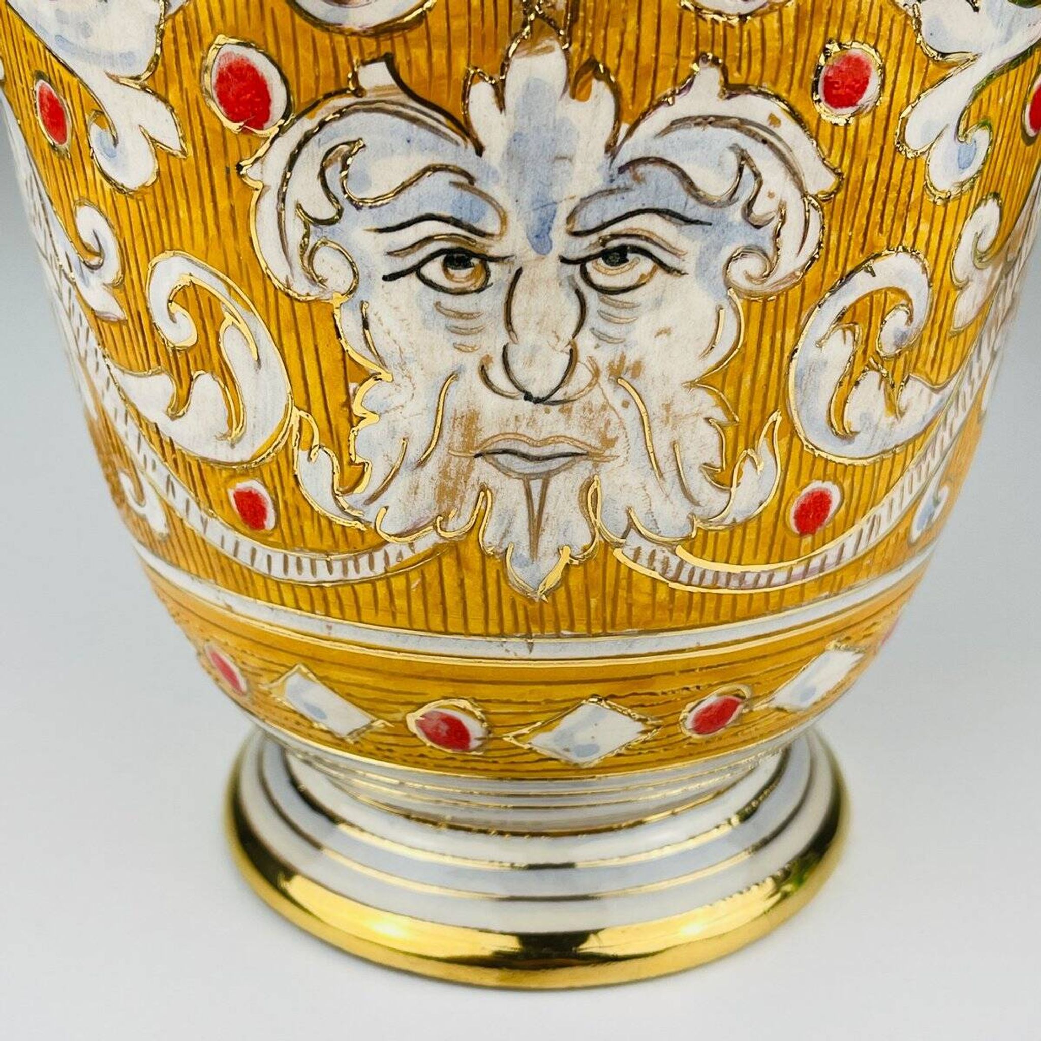 Antique ceramic vase by Serafino Volpi for Deruta, Italy, 1950s.