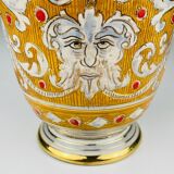 Antique ceramic vase by Serafino Volpi for Deruta, Italy, 1950s.