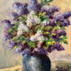 Painting Still Life with Lilacs 20th Century