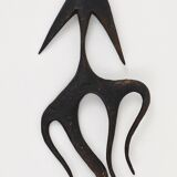 Carl Auböck Wall Sculpture Handmade Napoleon #4271, Brass, Austria