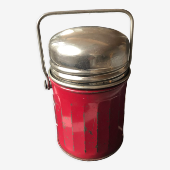 Thermos cantine ancienne couleur rouge bordeaux