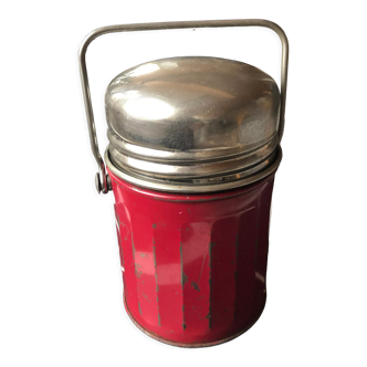 Thermos cantine ancienne couleur rouge bordeaux