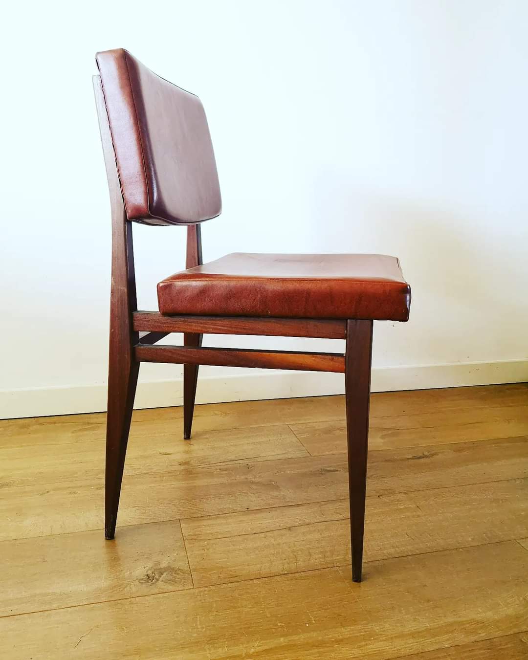 Set of 4 vintage skai chairs
