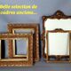 Frame and mirror circa 1830 47x41x6.5 cm gilded stucco wood SB618