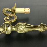 Applique 1 lumière en bronze de style Louis XV