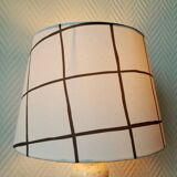 Vintage ceramic lamp and custom lampshade