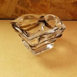 Ancien cendrier cristal transparent & fumé vintage