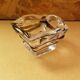 Old vintage transparent & smoked crystal ashtray