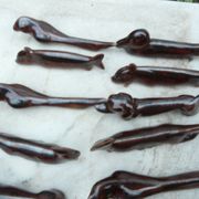 12 porte couteaux en céramique les animaux