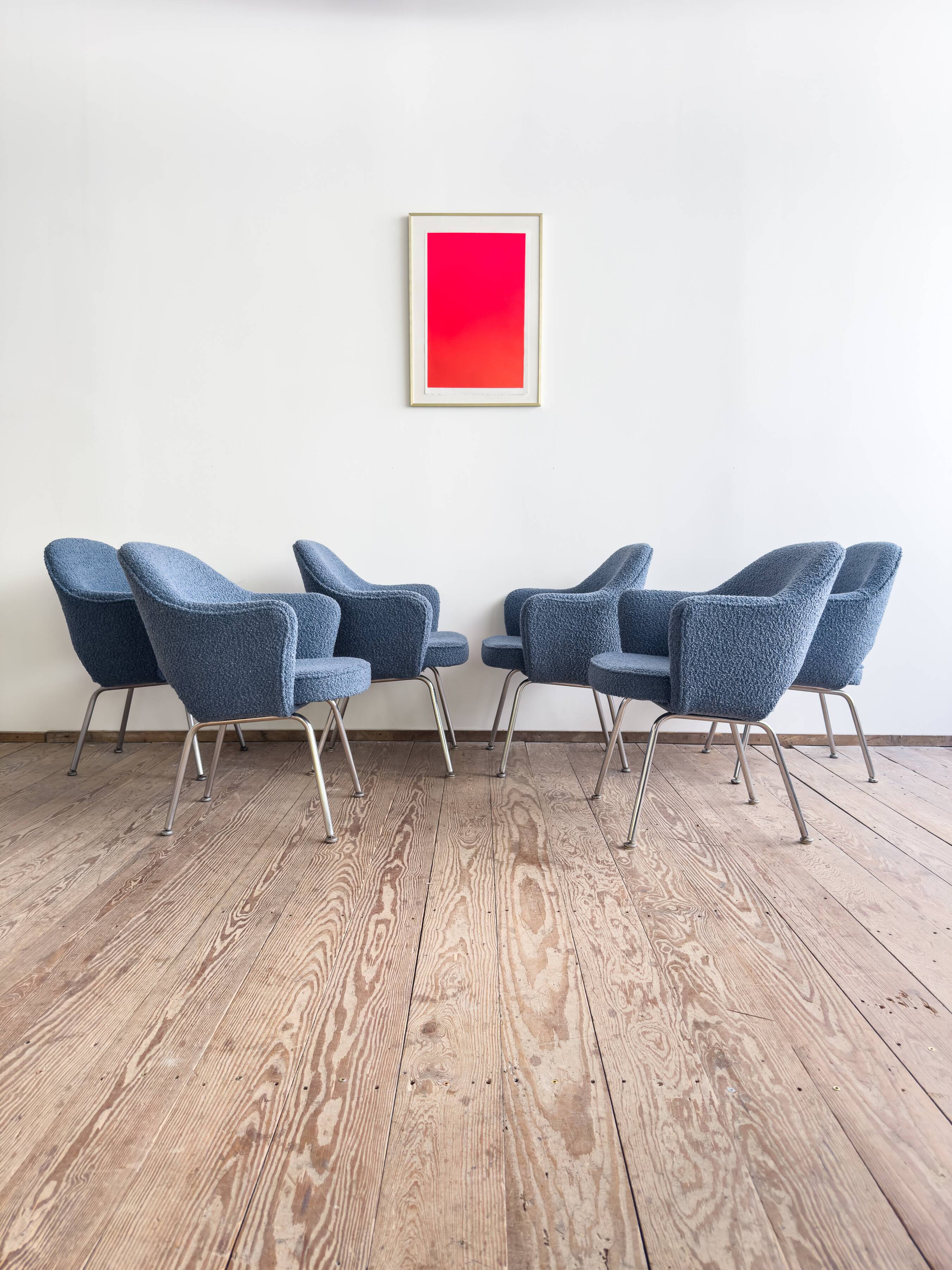 Ensemble de 6 chaises Executive vintage par Eero Saarinen pour Knoll, 1940