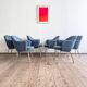 Ensemble de 6 chaises Executive vintage par Eero Saarinen pour Knoll, 1940