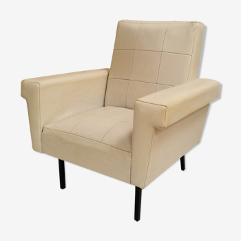 Fauteuil skai blanc