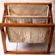 Vintage Scandinavian magazine rack