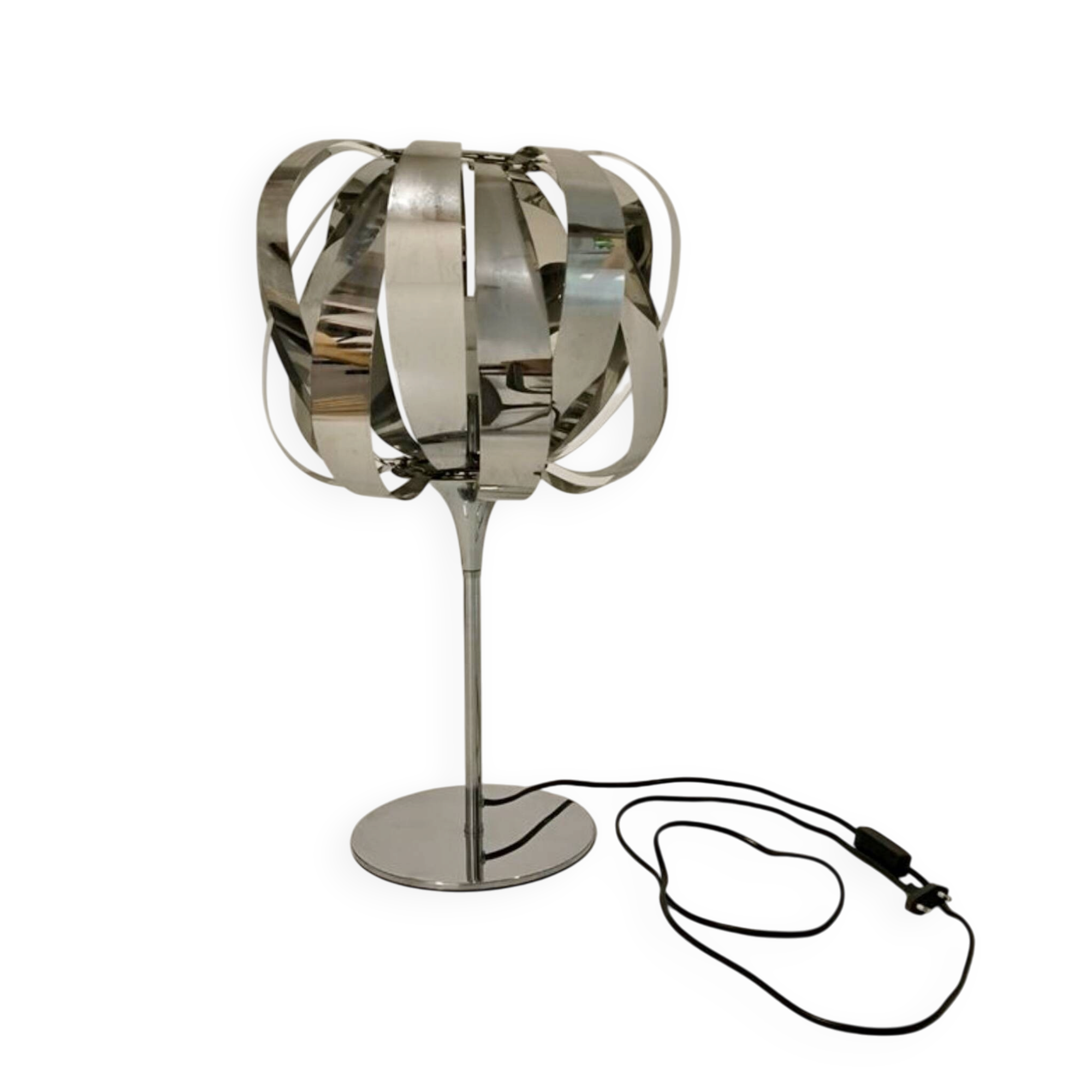 Chrome lamp "Eres" – Seylumière, France, 1970s