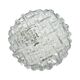 Hillebrand Leuchten 5222 Plafond Weave Ice Glass Germany 1970s