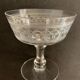 4 coupes à champagne en cristal taillé et soufflé