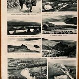 Old map of Great Britain and Ireland (physical) from 1945