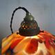 Retro suspension lampshade in speckled glass