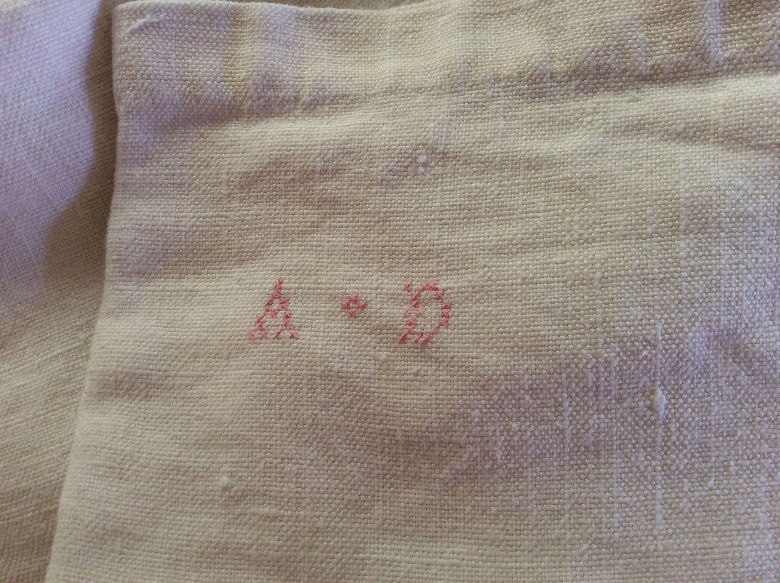 Large old linen sheet