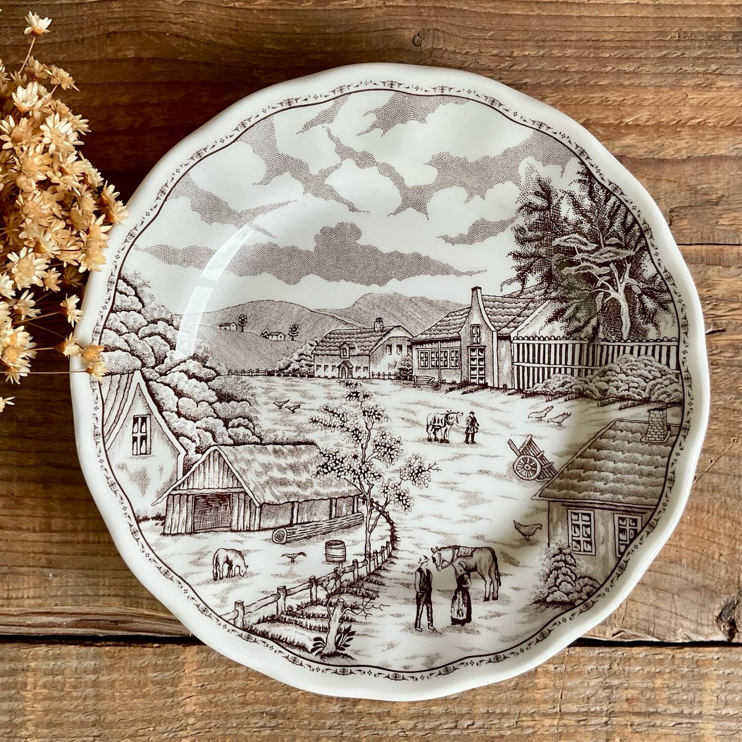 4 dessert plates N Fontabesso Italy
