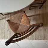 8 wooden chairs - 1950s