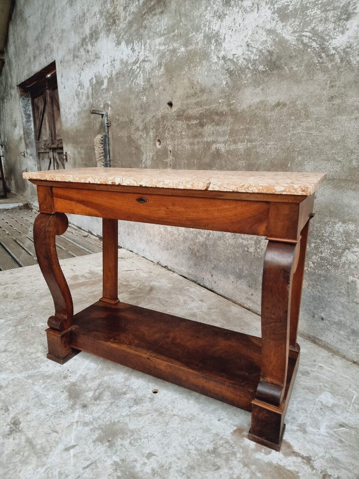Antique side table trumeau or console table mahogany