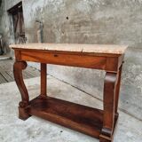 Antique side table trumeau or console table mahogany