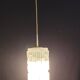Glass suspension Peill & Putzler 1970s design lamp