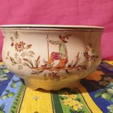 Old earthenware salad bowl Longchamp Moustiers