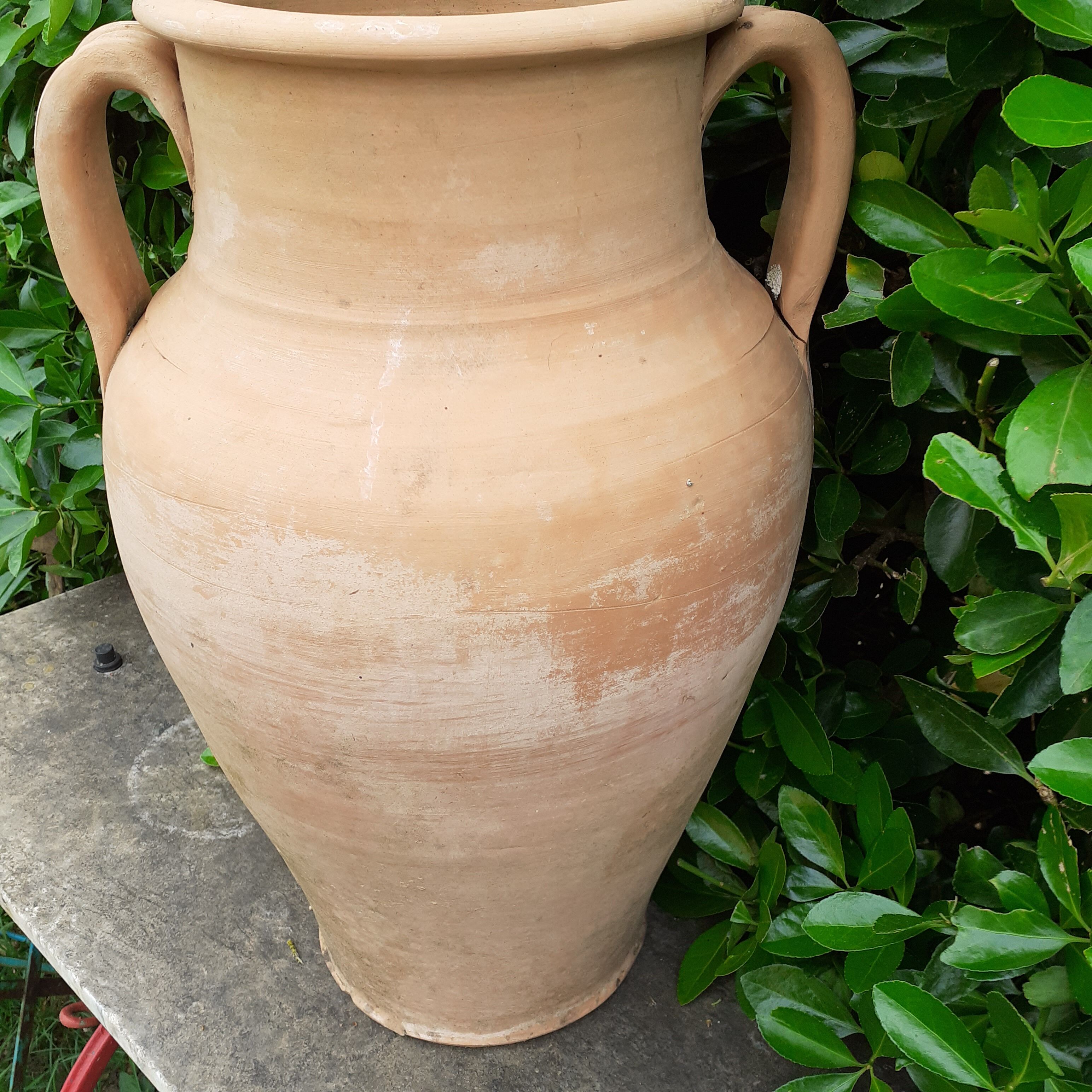 Terracotta jar.