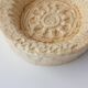 1970s Beige Textured Ceramic Ashtray from Aleluia