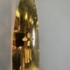 Modernist italian brass floor lamp, 1980s
