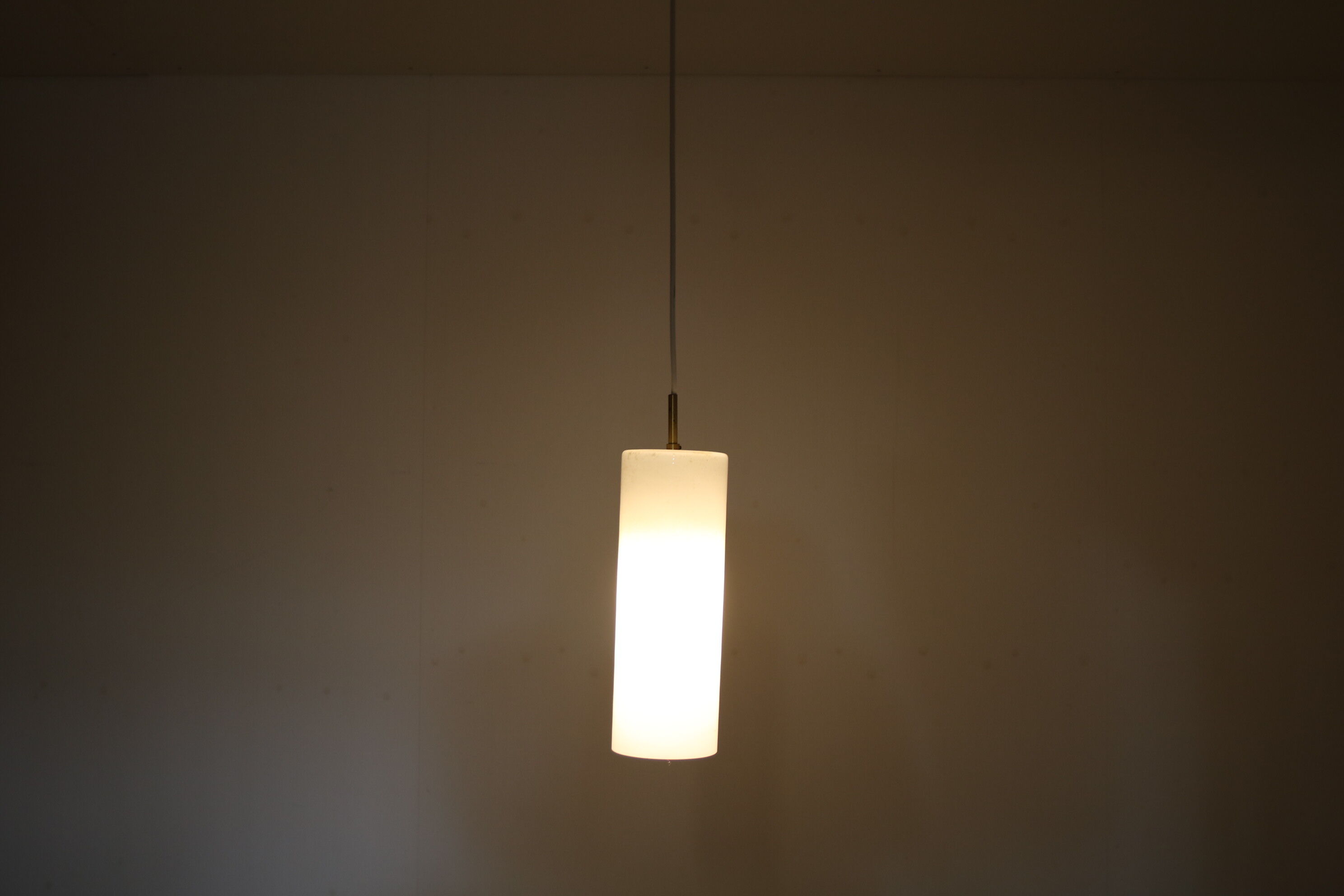 1960s Glass hanging lamp by Gino Vistosi for Venini, Italy