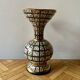 Old vase - Hubert Bequet - hand-painted floral decoration - Made in Belgium