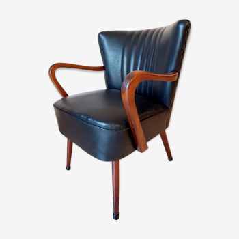 Fauteuil coktail noir avec accoudoirs