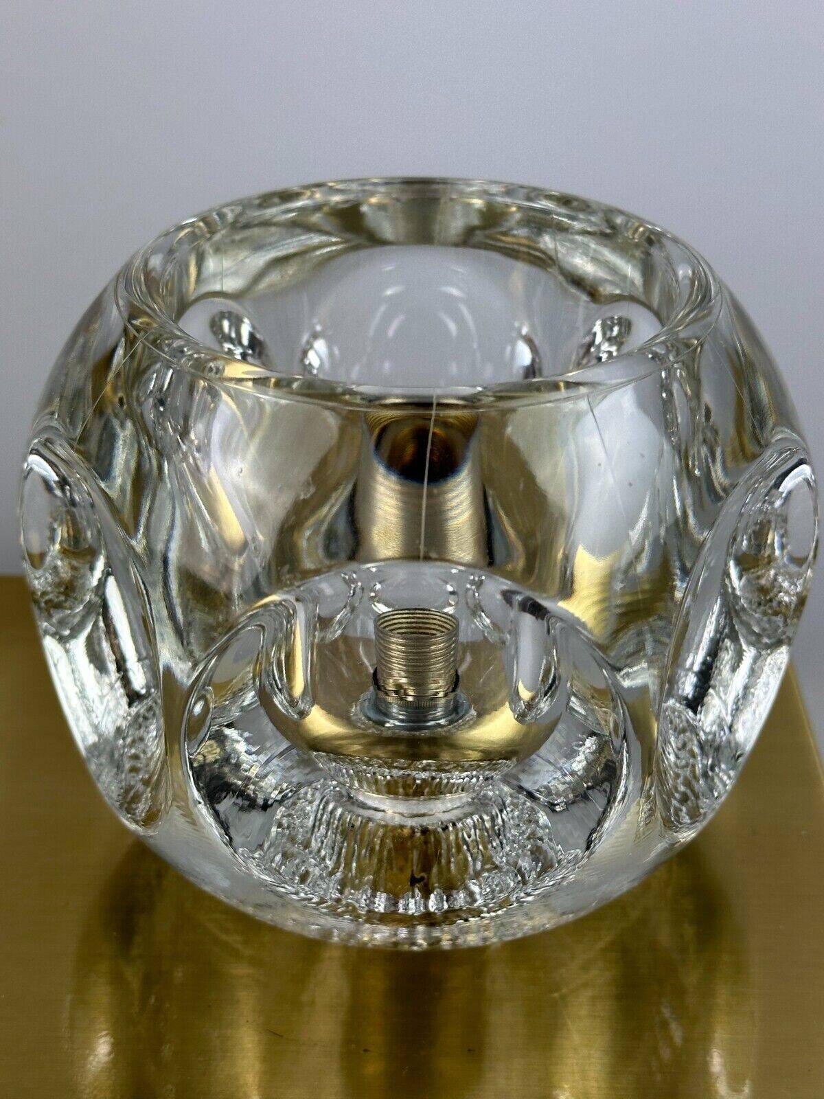 60s 70s peill & putzler cube wall lamp wall sconce ice glass space design