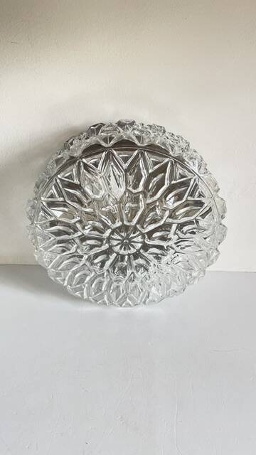 APPLIQUE Semi-Crystal Ceiling Light 1950s