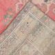 Tapis turc vintage bleu marine et rouge