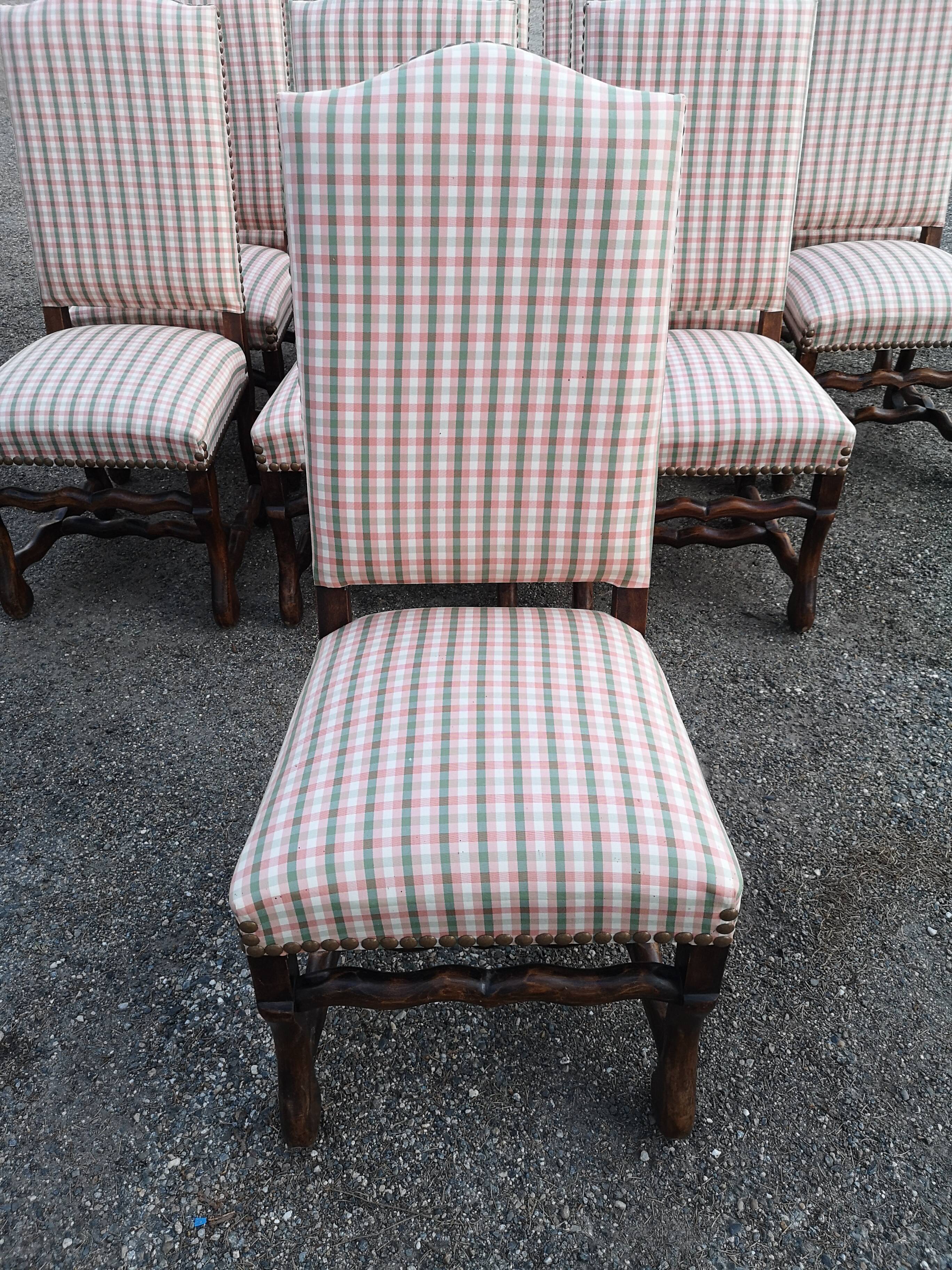 12 Louis XIII chairs