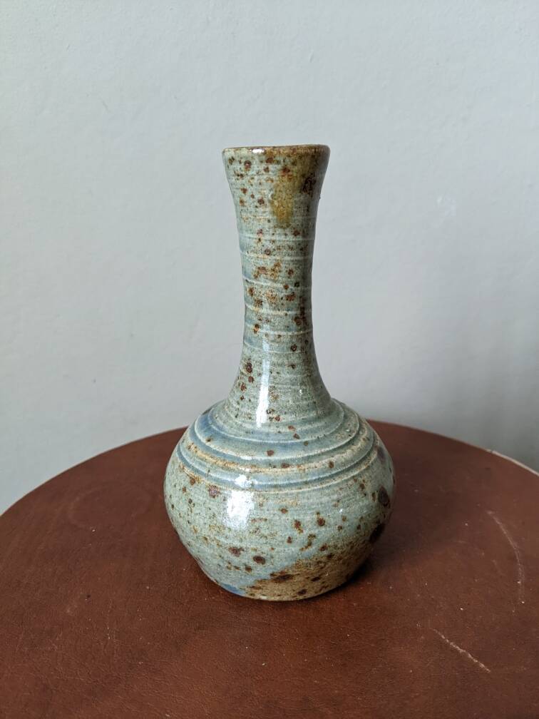 Slow Pyrite Stoneware Soliflore Vase Scandinavian Country Decor